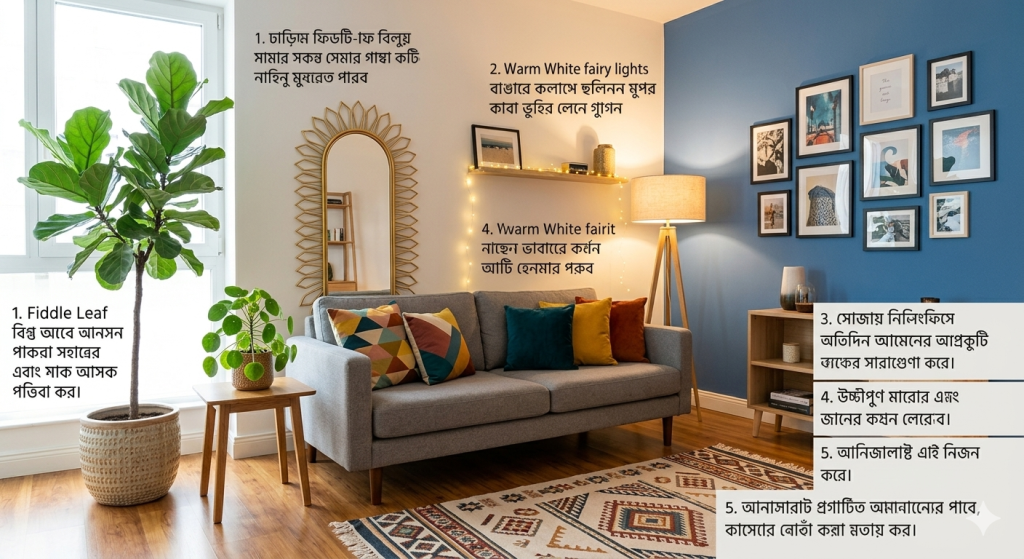 ছোট বাজেটে ঘরকে রাজকীয় রূপ দেওয়ার ৫টি সহজ উপায়